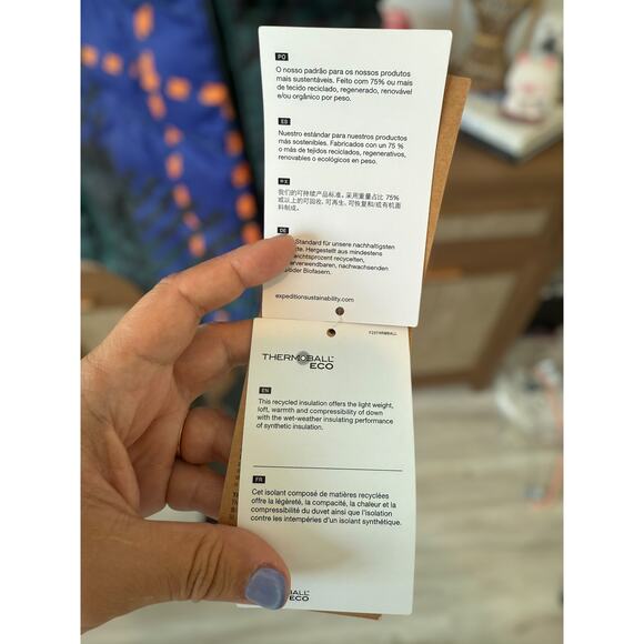 NWT The North Face Plaid Printed ThermoBall Eco Vest Blue Green Womens Sze Small - Picture 12 of 13